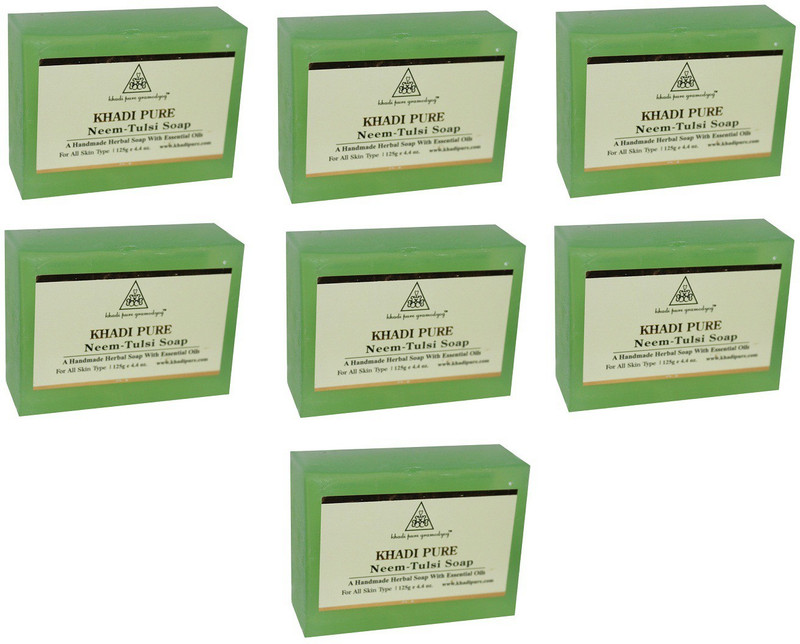 Khadi Pure Neem Tulsi Soap(7 x 125 g)