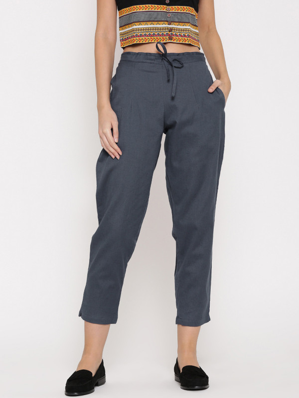 Shree Regular Fit Women Grey Trousers