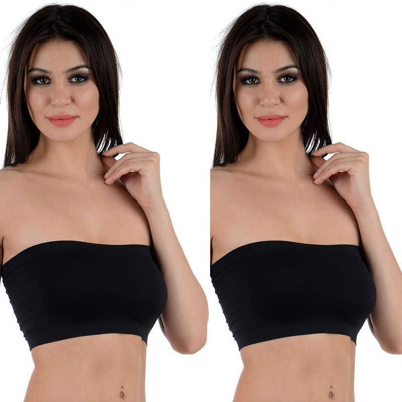 Stylish Me Tube Bra Women Tube Lightly Padded Bra(Black)