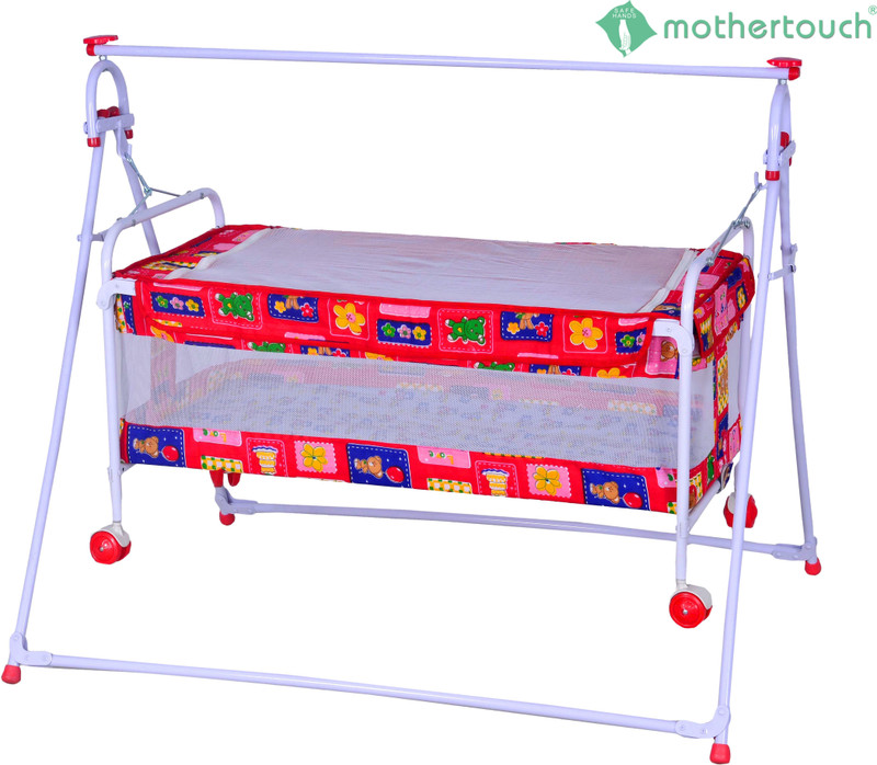 Mothertouch Baby Cradle Cum Cot(Red)