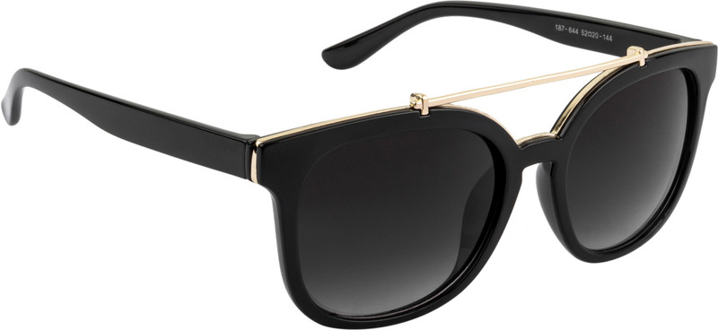 NuVew Retro Square Sunglasses(Grey)