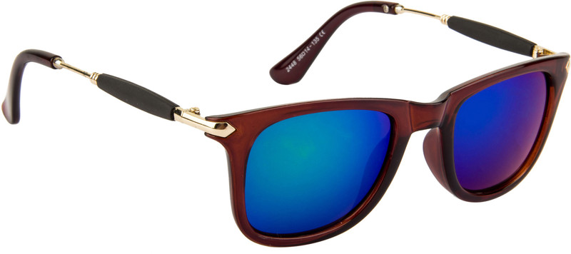 NuVew Wayfarer Sunglasses(Green, Blue)