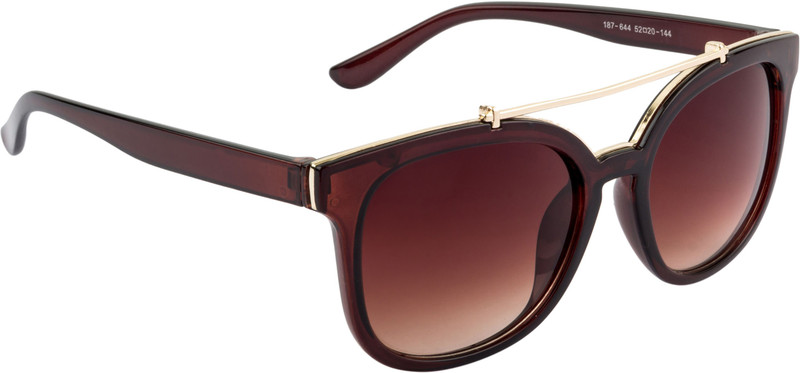 NuVew Retro Square Sunglasses(Brown)