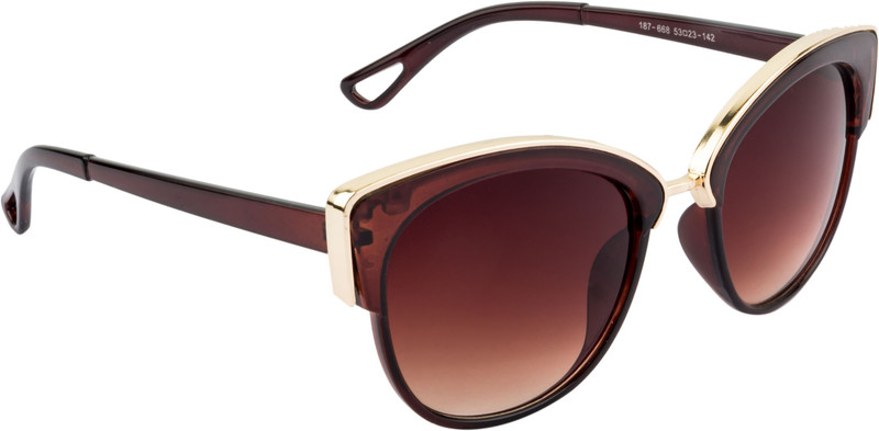 NuVew Cat-eye Sunglasses(Brown)