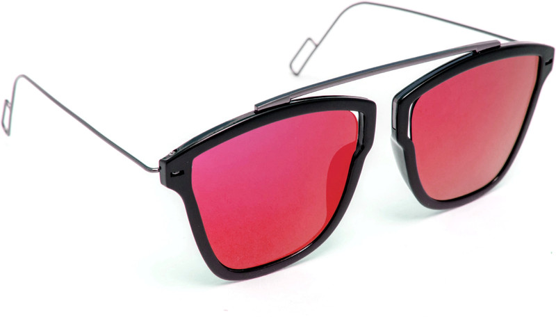 TheWhoop Aviator Sunglasses(Red)