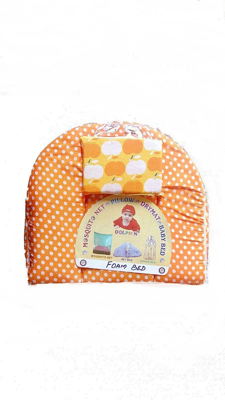Dolphin52 BABY BED FOLDING MOSQUITO NET(Fabric, Orange) Dolphin52 BABY BED FOLDING MOSQUITO NET(Fabric, Orange)
