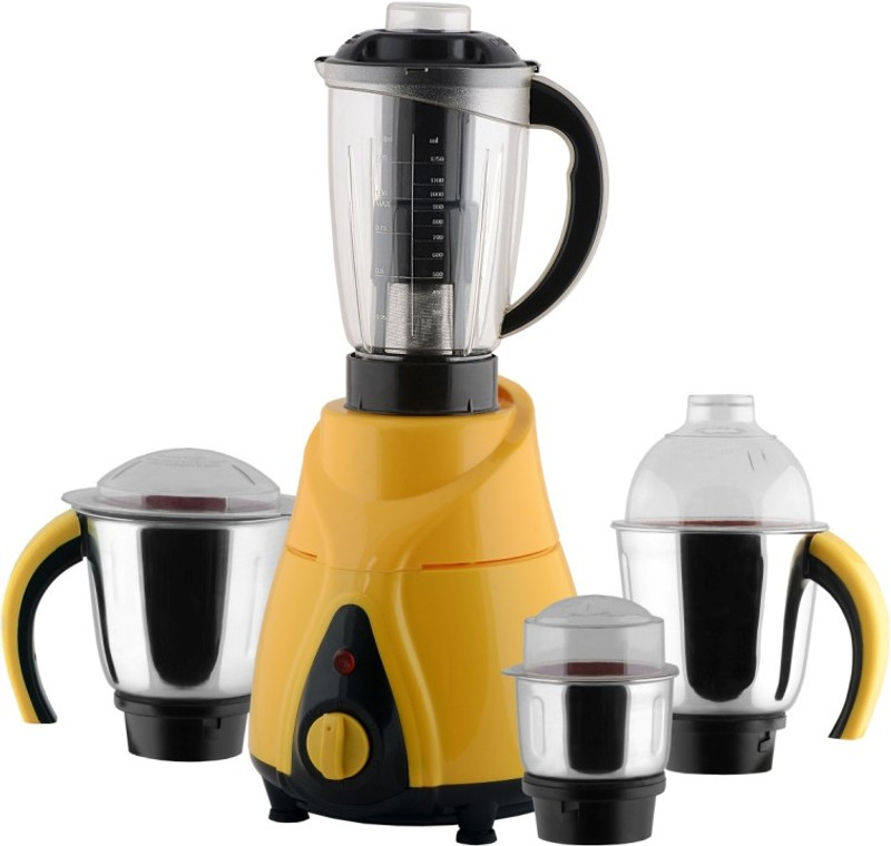 Anjalimix spectrayellow4jar1000 Spectra Yellow 1000 Watts 4 Jars 1000 W Mixer Grinder(Yellow, 4 Jars)