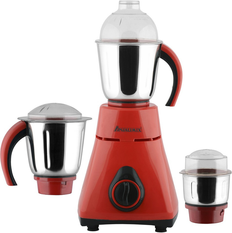 Anjalimix amurared Amura Red 1000 Watts 1000 W Mixer Grinder(Red, 3 Jars)