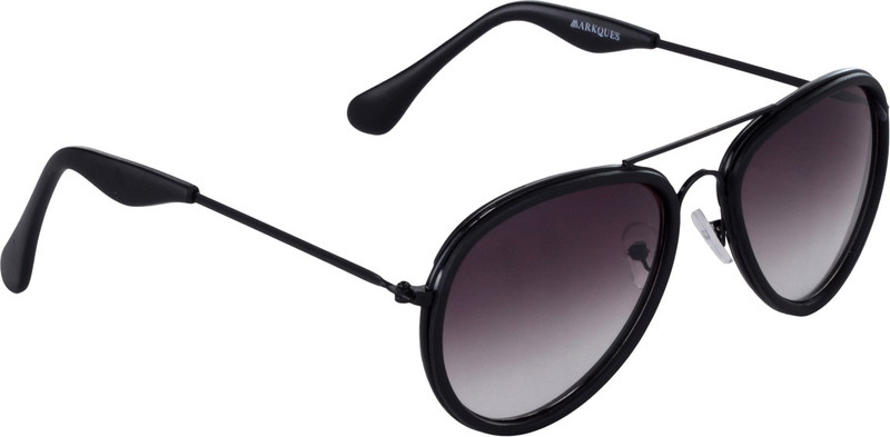 MARKQUES Aviator Sunglasses(Black)