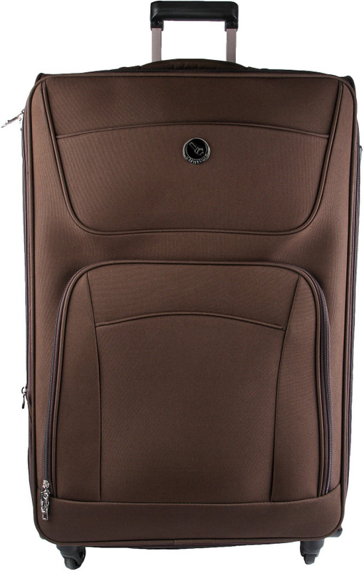 emblem SIGMA 55CM BROWN Expandable  Cabin Luggage - 20 inch(Brown)