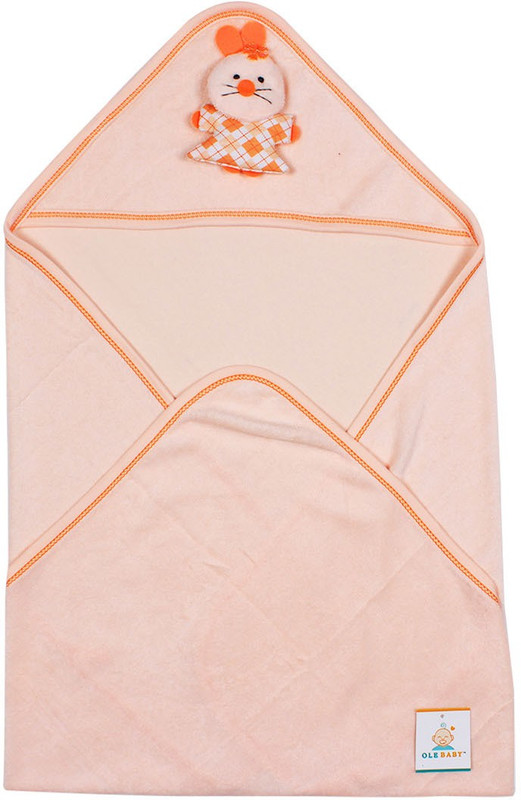Ole Baby Cotton 350 GSM Bath Towel(Orange)