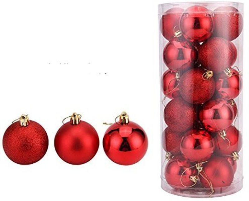Futaba Red ChristmasTree Hanging Baubles Decoration - Red - 70 g Futaba Red ChristmasTree Hanging Baubles Decoration - Red - 70 g