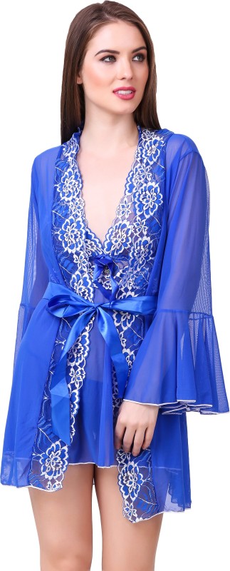 Masha Women's Robe(Blue)