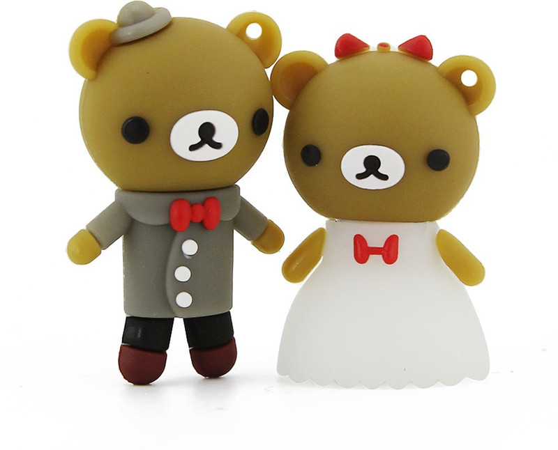 Green Tree Bride Groom Pair Fancy Pendrive 16 GB Pen Drive(Multicolor)