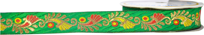 N J Laces jacquard Lace _116 Cotton Blend Saree Falls(Multicolor)