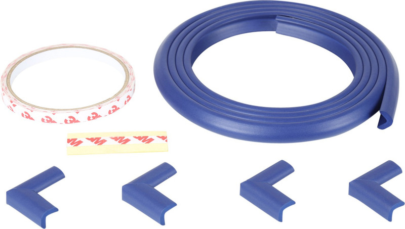 Safe-O-Kid Unique, High Density, L-Shaped 2 mtr long Mini 1 Edge Guard with 4 Corner Cushions(Blue)