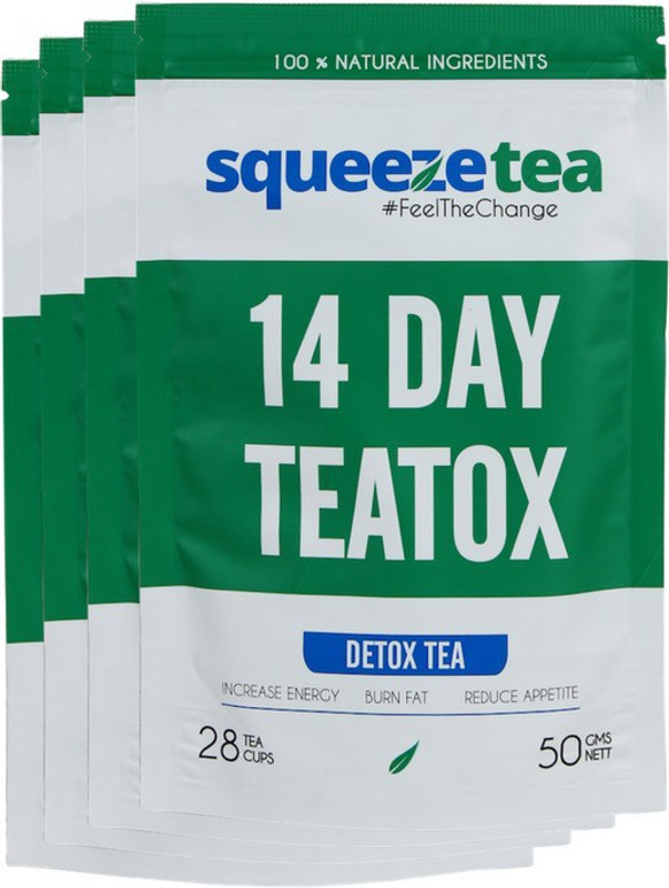 Squeeze Tea Teatox Herbs Herbal Infusion Pouch(4 Sachets)