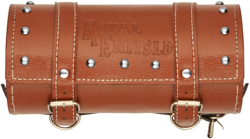 Speedwav One-side Brown Leatherette Motorbike Saddlebag(4.8 L)
