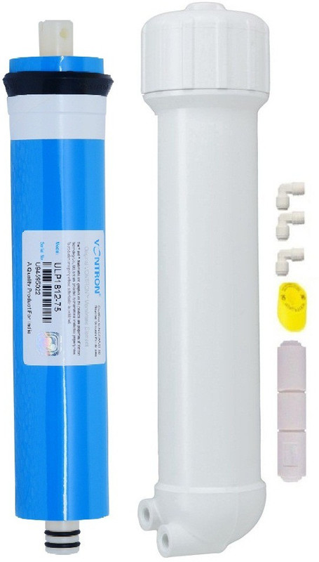 BalRama RO Membrane Kit with VONTRON 75gpd + Housing + Elbow Connectors + Teflon Tape + Flow Restrictor Tube (FRT) Solid Filter Cartridge(0.005, Pack of 7) RS.2500 (64.00% Off) - Flipkart