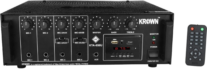 Krown KTA - 850 USB with Digital Media Player 85 W AV Power Amplifier(Black)