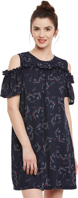 Miss Chase Women Shift Multicolor Dress