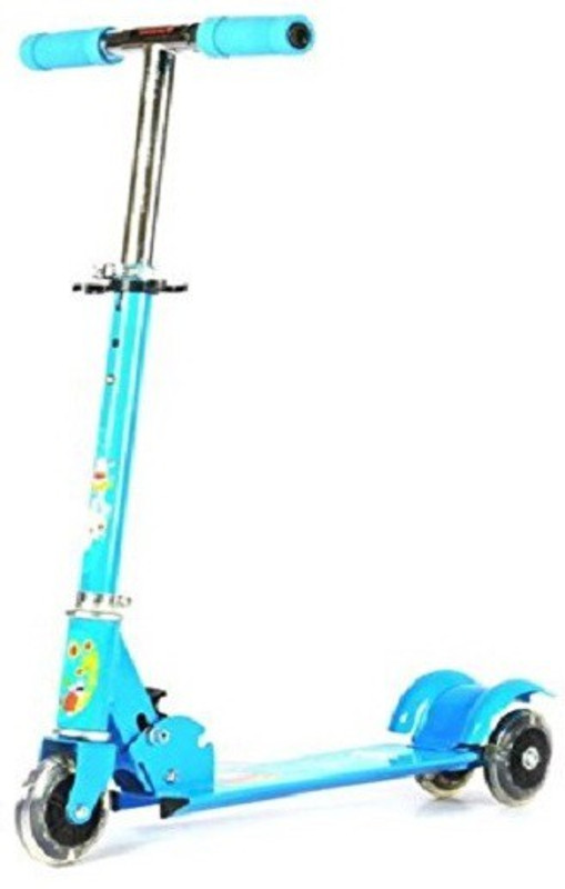 Skera Three Wheel Heavy Metal Folding Skate(Random Colours) kids scooter Scooter(Blue)