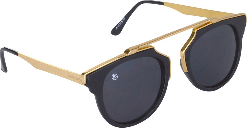 MARKQUES Oval Sunglasses(Black)