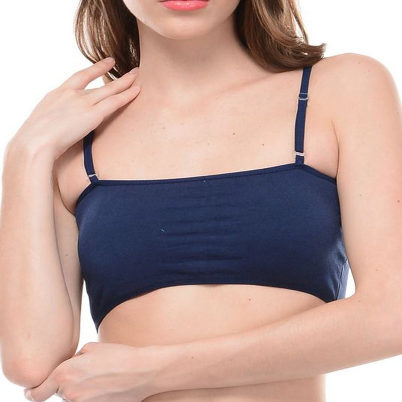 Ploomz Fashion Women Sports Lightly Padded Bra(Dark Blue)