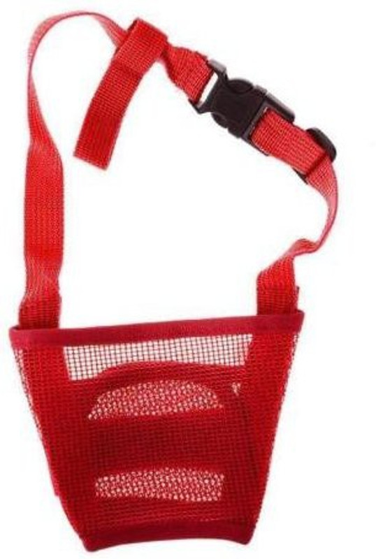 FUTABA Small Strips Dog Muzzle(Red)