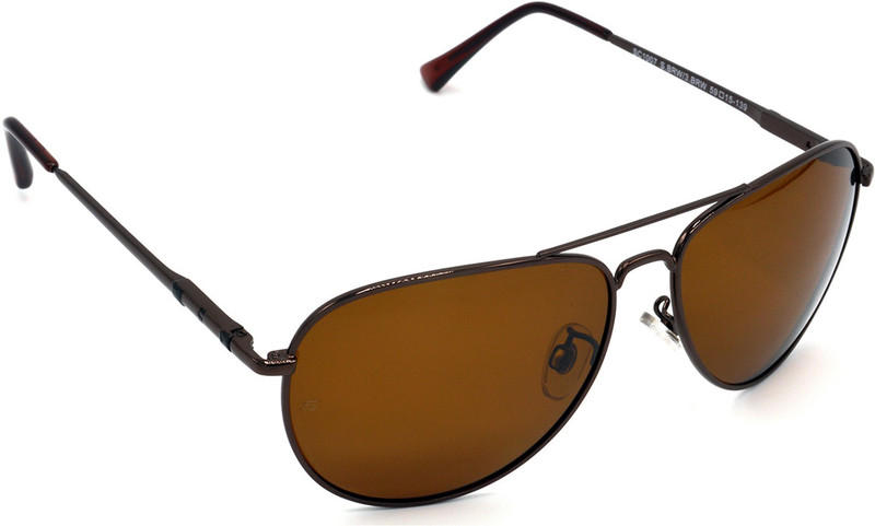 Hrinkar Polarized Aviator Sunglasses(Brown) Hrinkar Polarized Aviator Sunglasses(Brown)