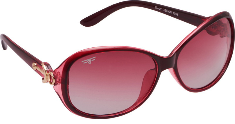 FLIP Oval Sunglasses(Brown)