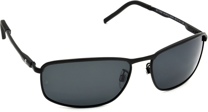 Hrinkar Polarized Retro Square, Wrap-around Sunglasses(Grey) Hrinkar Polarized Retro Square, Wrap-around Sunglasses(Grey)