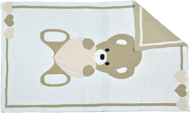 vhitz Cartoon Single Blanket(Cotton, White)