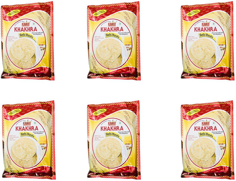 Krish Classic Methi Masala Khakhra 1.2 g(Pack of 6)