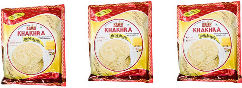Krish Classic Methi Masala Khakhra 0.6 g(Pack of 3)