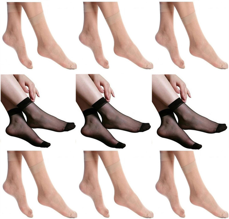 Simon Women Self Design Ankle Length(Pack of 9)