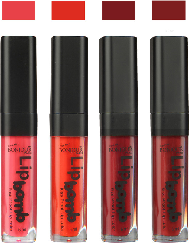 BONJOUR PARIS Matte Lipstick(Peach-Fire Orange-Mauve-Brown, 24 ml) BONJOUR PARIS Matte Lipstick(Peach-Fire Orange-Mauve-Brown, 24 ml)