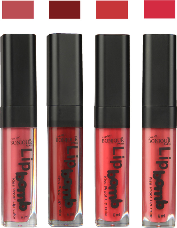 Bonjour Paris Matte Lipstick(Nute-Brown-Irresistble Pink-Wild Blush, 24 ml) Bonjour Paris Matte Lipstick(Nute-Brown-Irresistble Pink-Wild Blush, 24 ml)