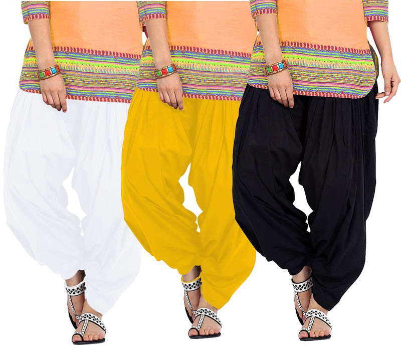 patiala Cotton Blend Solid Patiala