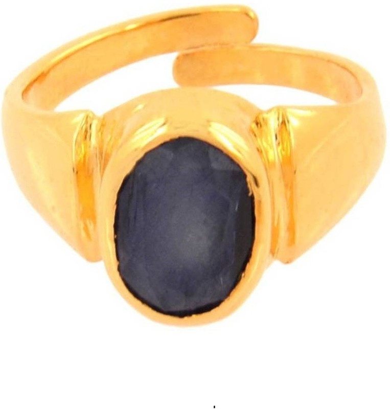 manorama Nilam Retail 3.25 Ratti Stone Sapphire Rhodium Stone Sapphire Platinum Plated Ring