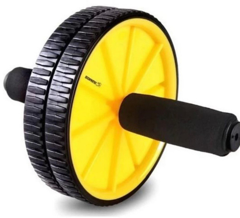VibeX ™ Pro Gym Abdominal Wheel Roller Dual Fitness Workout Exercise Wheels Exercise Waist Trainer Ab Exerciser(Yellow, Black) VibeX ™ Pro Gym Abdominal Wheel Roller Dual Fitness Workout Exercise Wheels Exercise Waist Trainer Ab Exerciser(Yellow, Black)