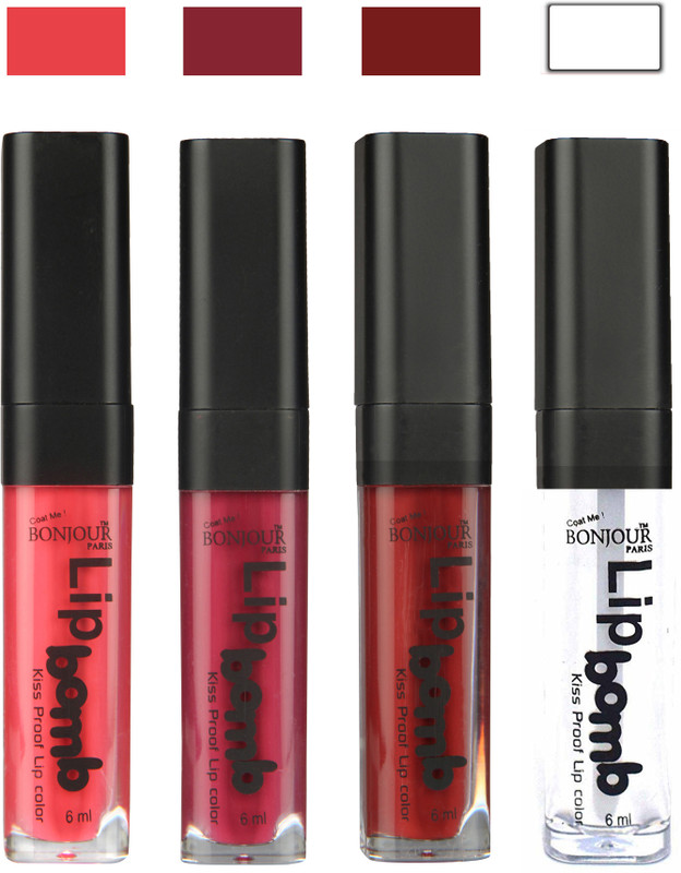 BONJOUR PARIS Matte Lipstick(Peach-Wine-Brown-Top Coat, 24 ml) BONJOUR PARIS Matte Lipstick(Peach-Wine-Brown-Top Coat, 24 ml)