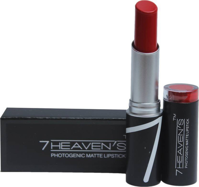 AV 7 Heaven Photogenic Matte Lipstick(102 Hot Red, 3.8 g)