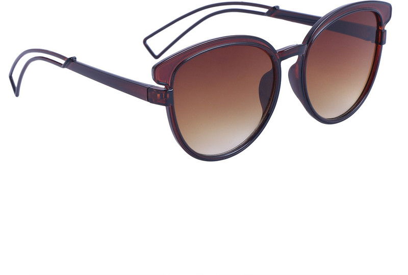 Reyda Cat-eye Sunglasses(Brown)