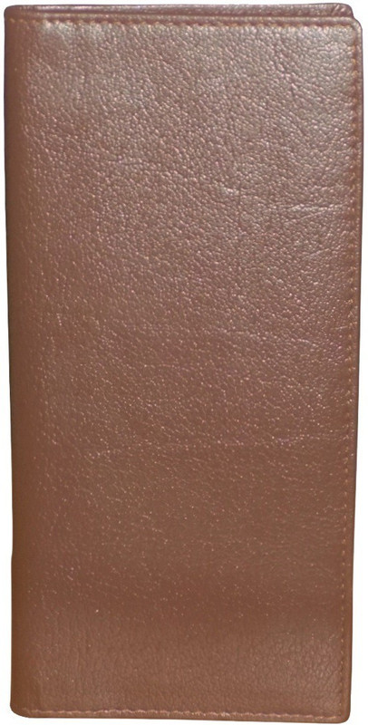 Kan Premium Quality Leather Long Wallet/Document Holder for Men & Women(Brown)