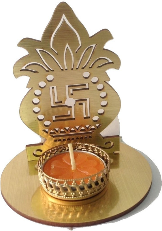 Funcart Multicolor Shadow Swastik Tea Light Candle Holder in arcylic for Home D�cor,diwali,puja decoration - 1 g Funcart Multicolor Shadow Swastik Tea Light Candle Holder in arcylic for Home D�cor,diwali,puja decoration - 1 g