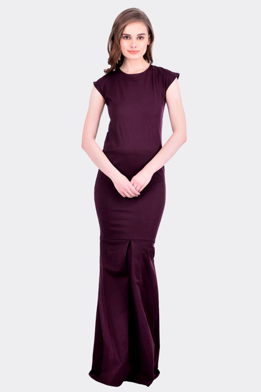 Divaat Women Maxi Maroon Dress