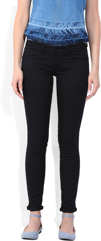 Wrangler Skinny Women Black Jeans