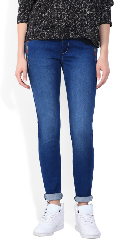 Wrangler Megan Slim Women Blue Jeans