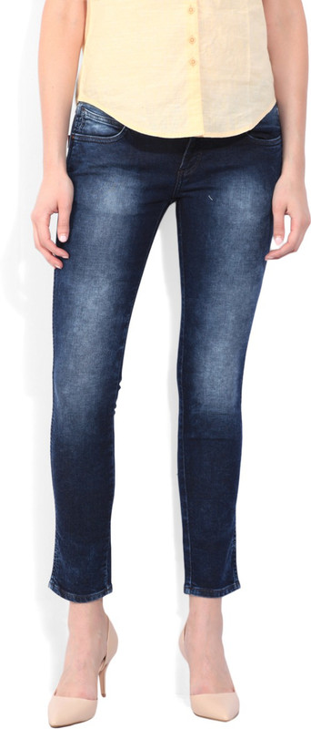 Wrangler Slim Women Dark Blue Jeans